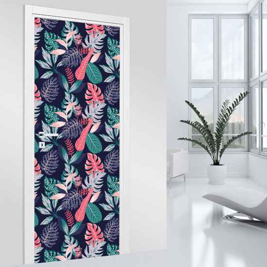 Door Sticker - Decal - Leaves