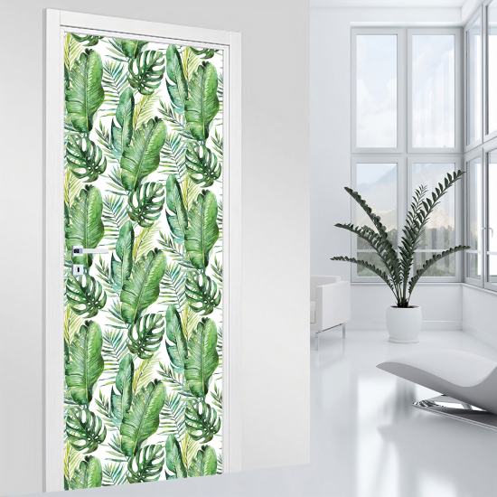 Door Sticker - Decal - Leaves