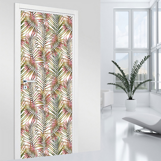 Door Sticker - Decal - Leaves