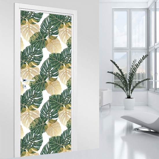 Door Sticker - Decal - Leaves