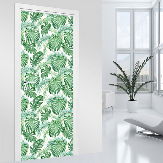 Door Sticker - Decal - Leaves