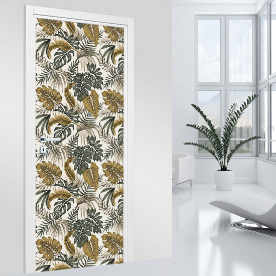 Door Sticker - Decal - Leaves