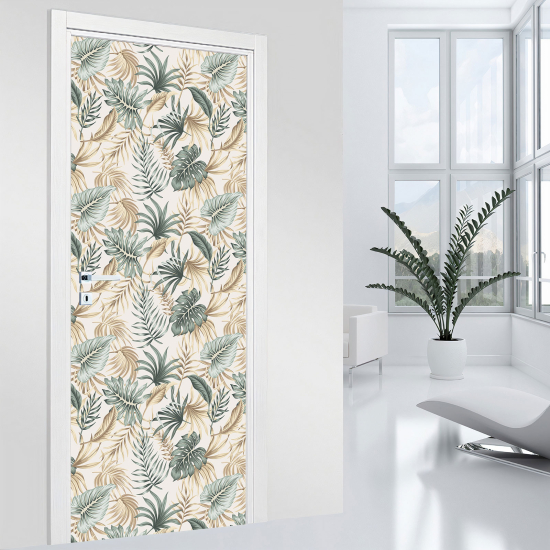 Door Sticker - Decal - Leaves