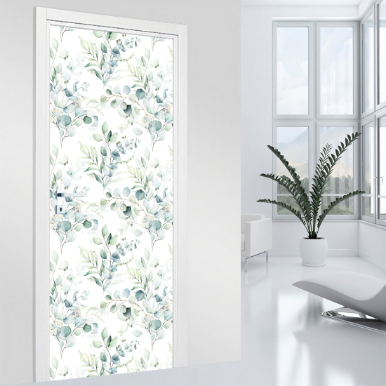 Door Sticker - Decal - Leaves