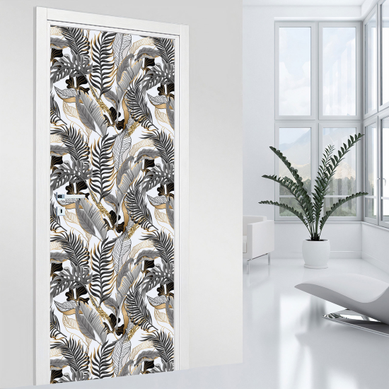 Door Sticker - Decal - Leaves