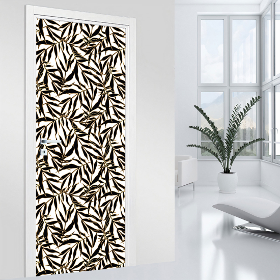 Door Sticker - Decal - Leaves