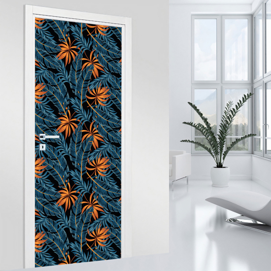 Door Sticker - Decal - Leaves