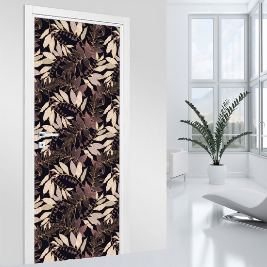 Door Sticker - Decal - Leaves