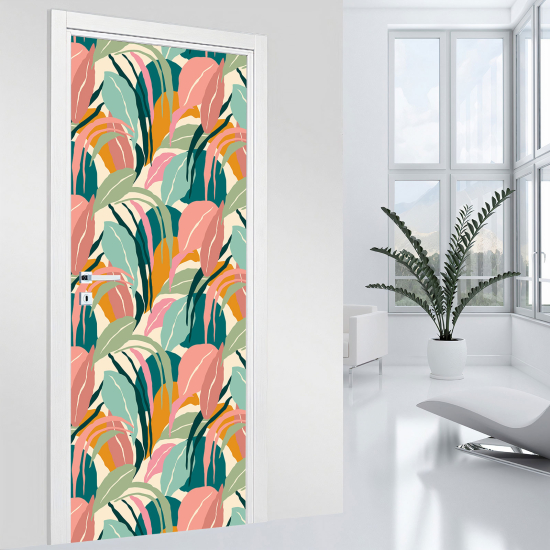 Door Sticker - Decal - Leaves