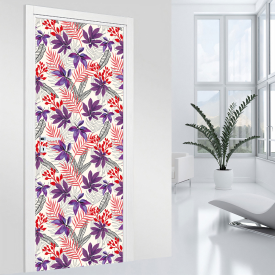 Door Sticker - Decal - Leaves