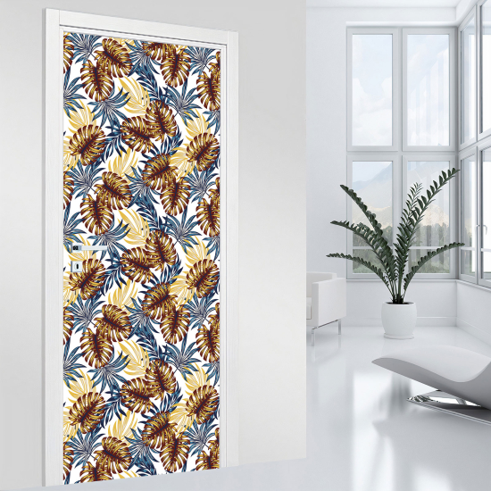 Door Sticker - Decal - Leaves