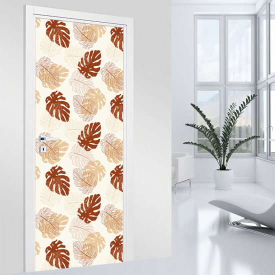 Door Sticker - Decal - Leaves