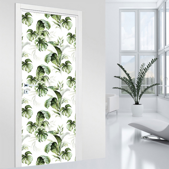 Door Sticker - Decal - Leaves