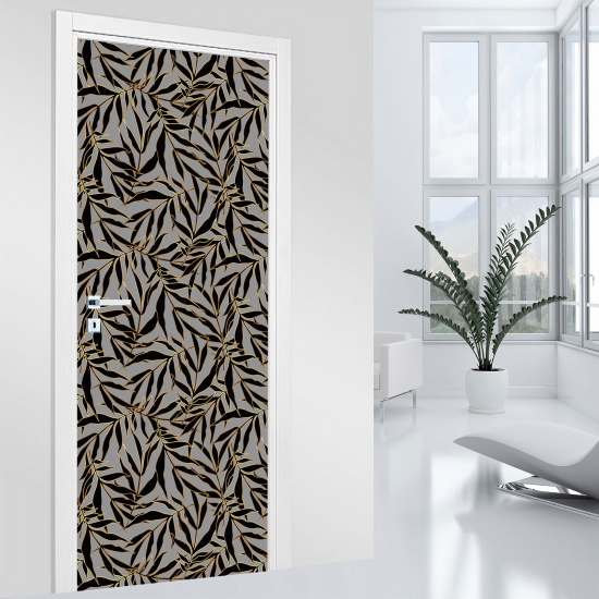 Door Sticker - Decal - Leaves