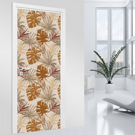 Door Sticker - Decal - Leaves