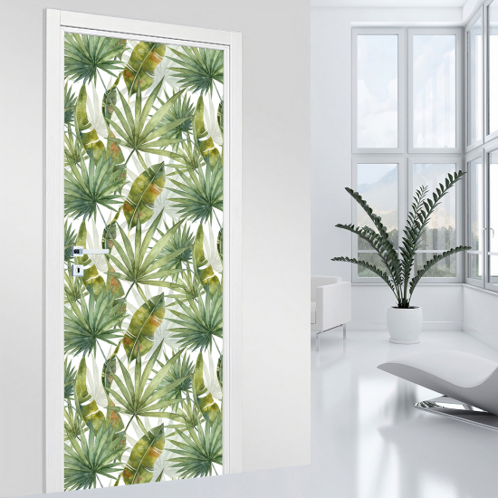 Door Sticker - Decal - Leaves