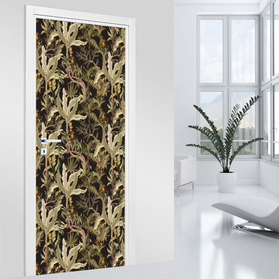 Door Sticker - Decal - Leaves