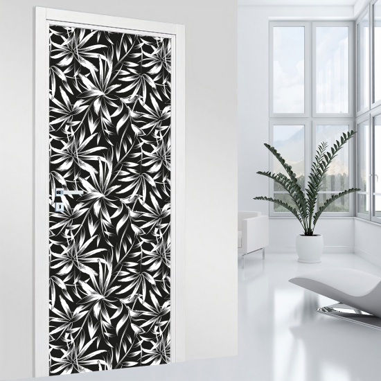 Door Sticker - Decal - Leaves