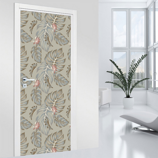 Door Sticker - Decal - Leaves