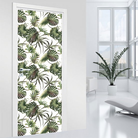 Door Sticker - Decal - Leaves