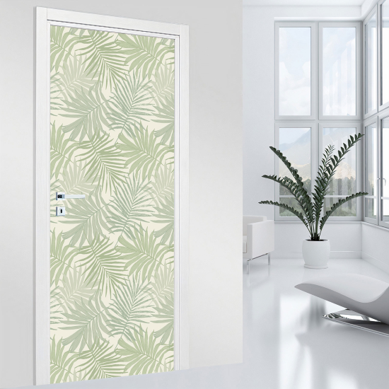 Door Sticker - Decal - Leaves