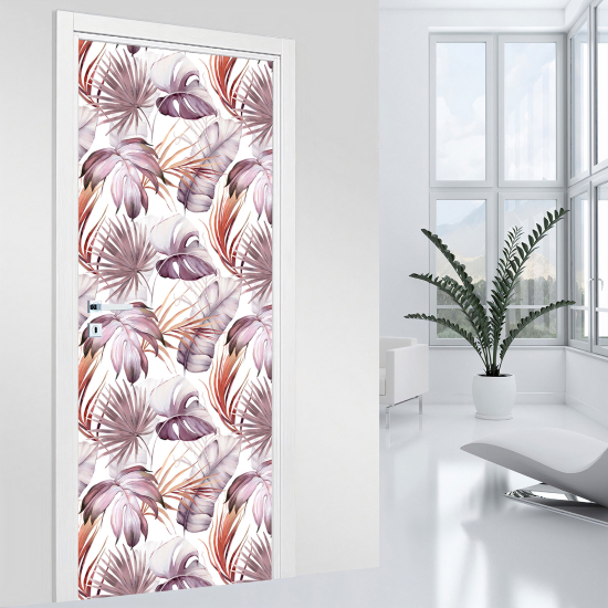 Door Sticker - Decal - Leaves