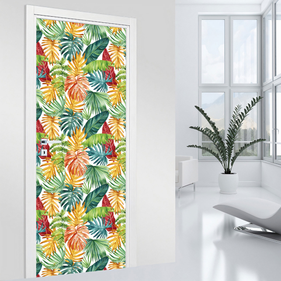 Door Sticker - Decal - Leaves