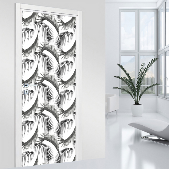 Door Sticker - Decal - Leaves