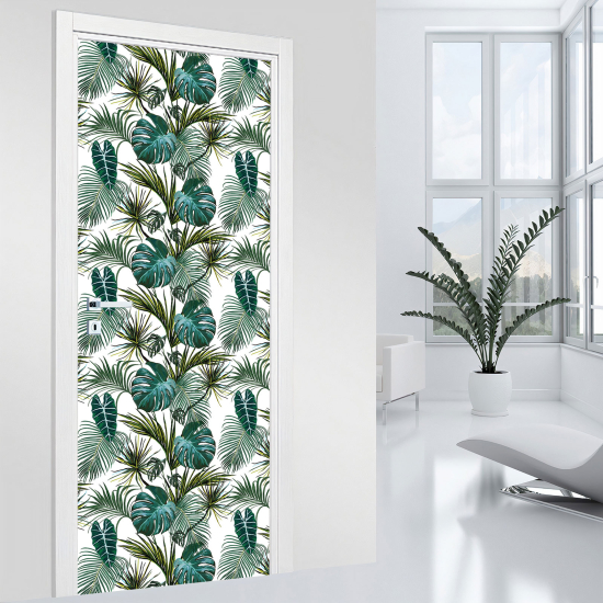 Door Sticker - Decal - Leaves