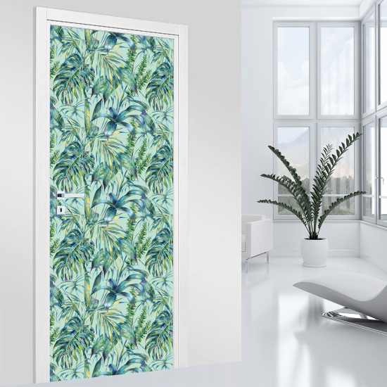 Door Sticker - Decal - Leaves