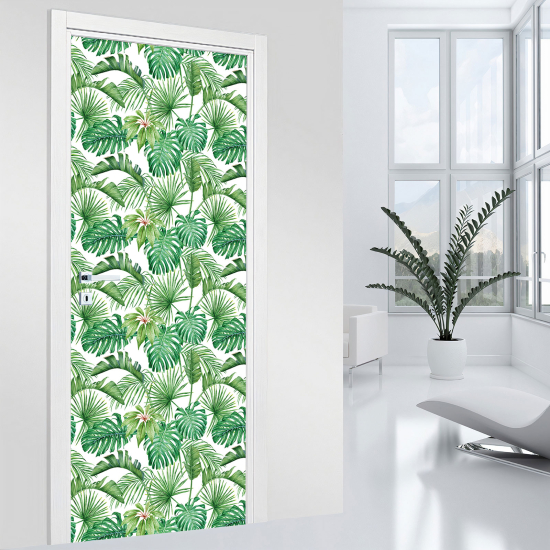 Door Sticker - Decal - Leaves