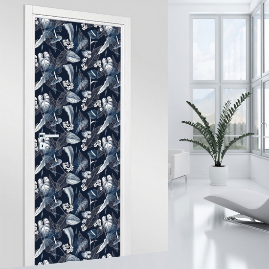 Door Sticker - Decal - Leaves