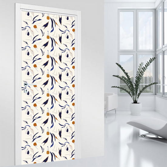 Door Sticker - Decal - Leaves