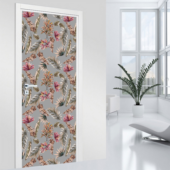 Door Sticker - Decal - Leaves