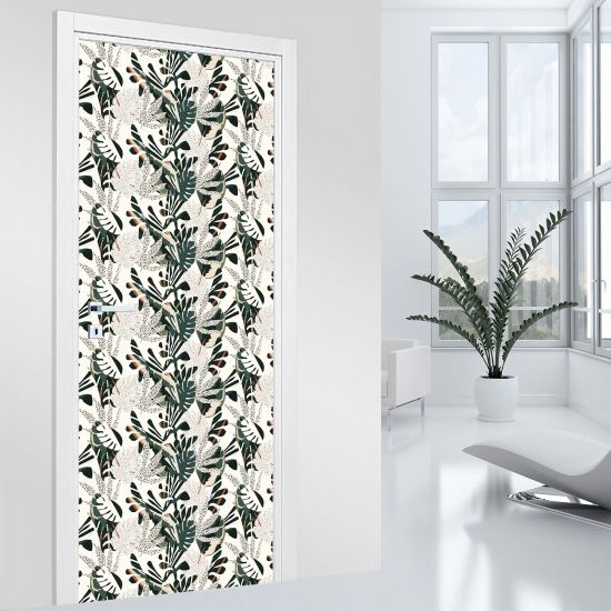 Door Sticker - Decal - Leaves