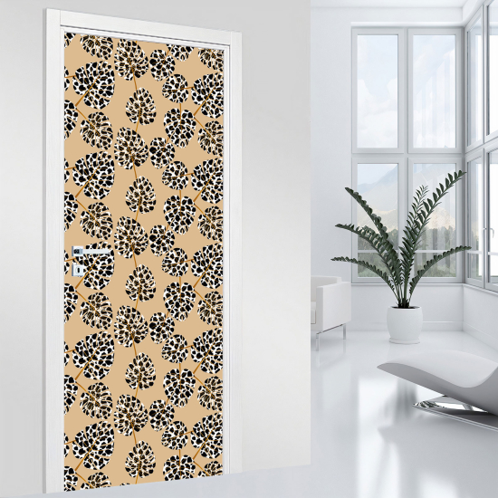 Door Sticker - Decal - Leaves