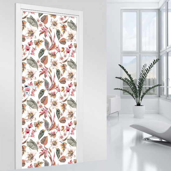 Door Sticker - Decal - Leaves