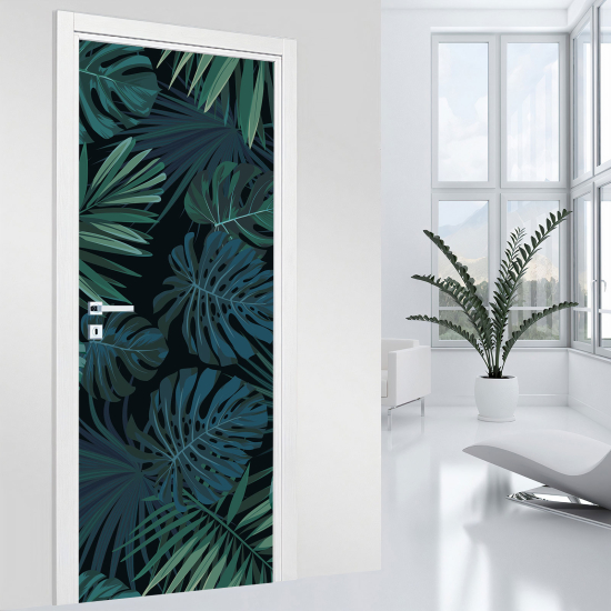 Door Sticker - Decal - Leaves