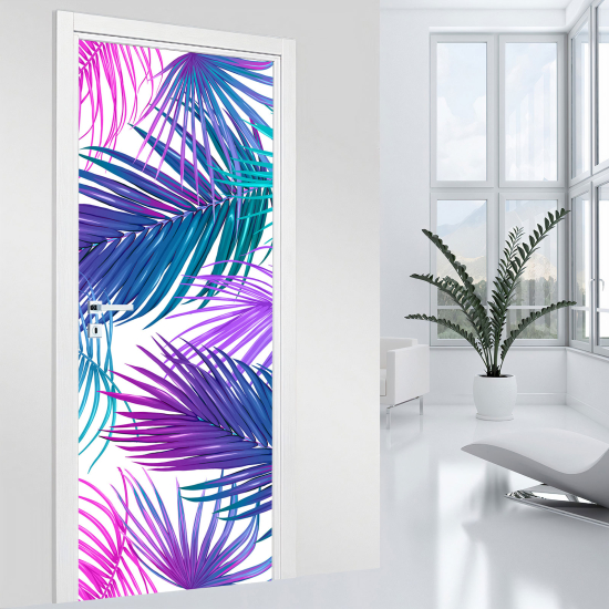 Door Sticker - Decal - Leaves