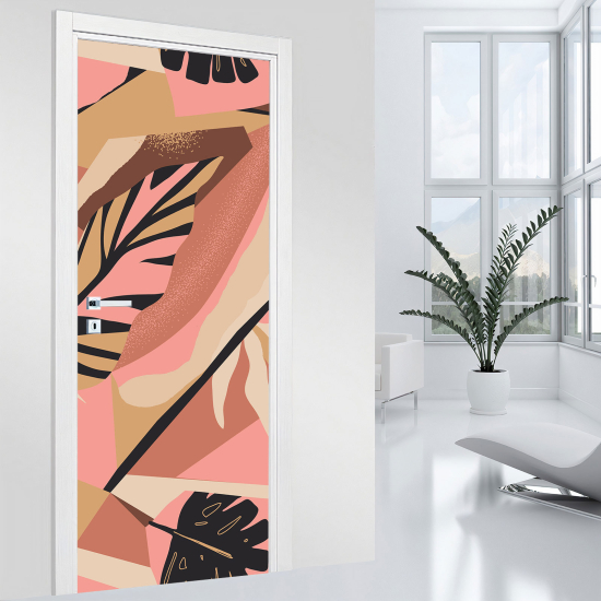 Door Sticker - Decal - Leaves