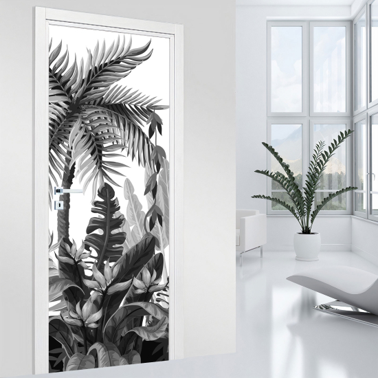 Door Sticker - Decal - Leaves