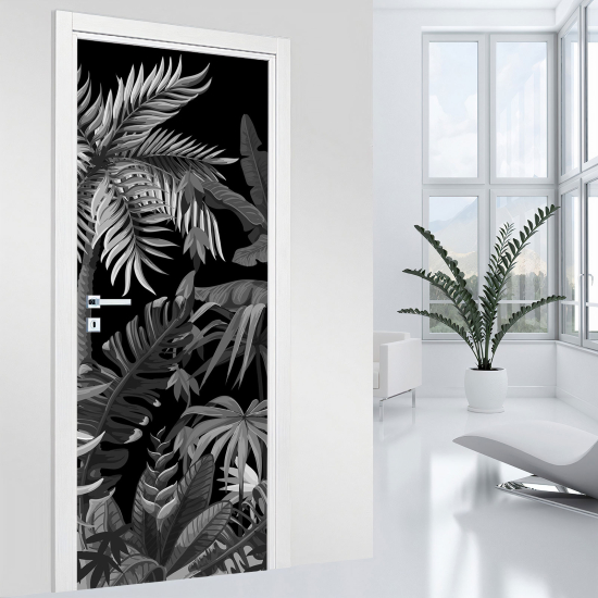 Door Sticker - Decal - Leaves