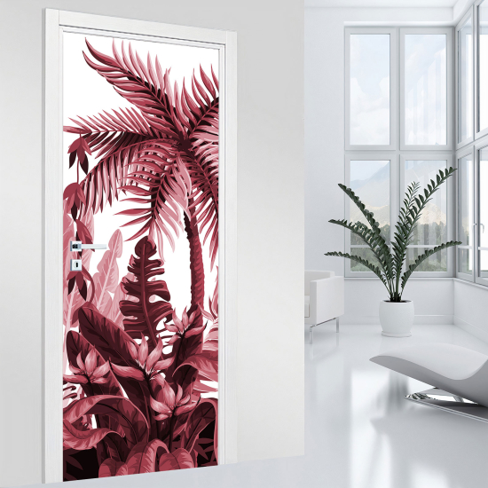 Door Sticker - Decal - Leaves