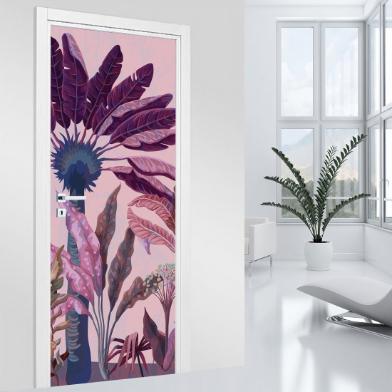 Door Sticker - Decal - Leaves