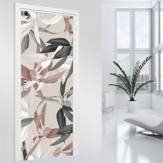 Door Sticker - Decal - Leaves