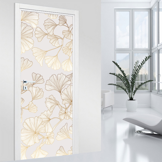 Door Sticker - Decal - Leaves