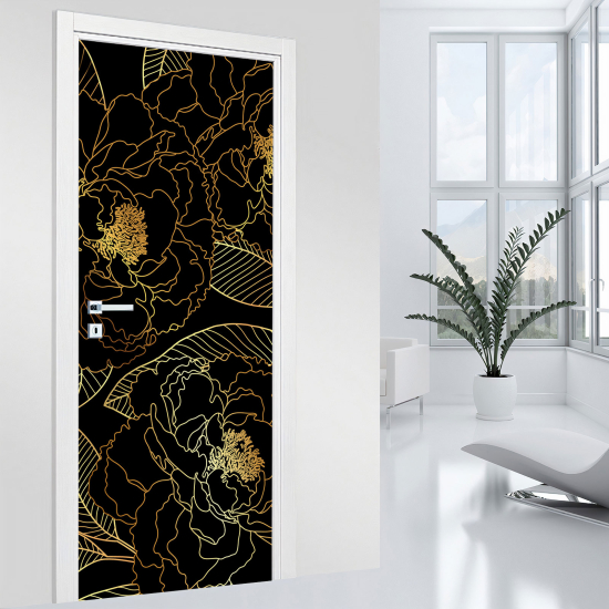 Door Sticker - Decal - Leaves