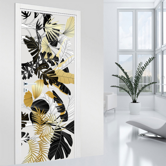 Door Sticker - Decal - Leaves