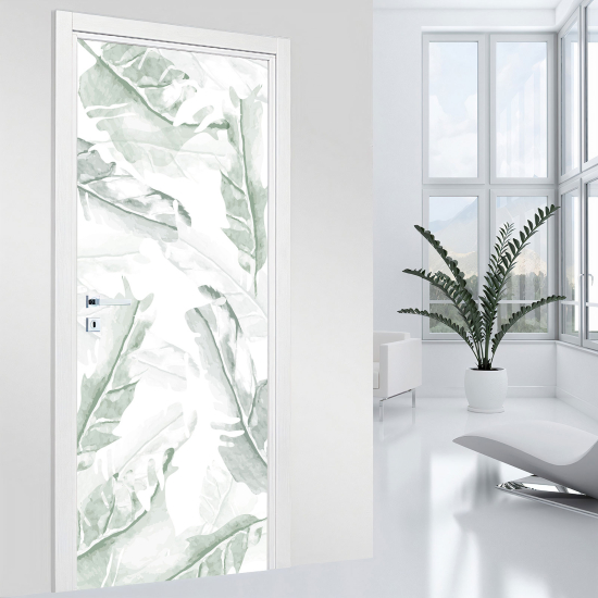 Door Sticker - Decal - Leaves