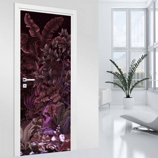 Door Sticker - Decal - Leaves